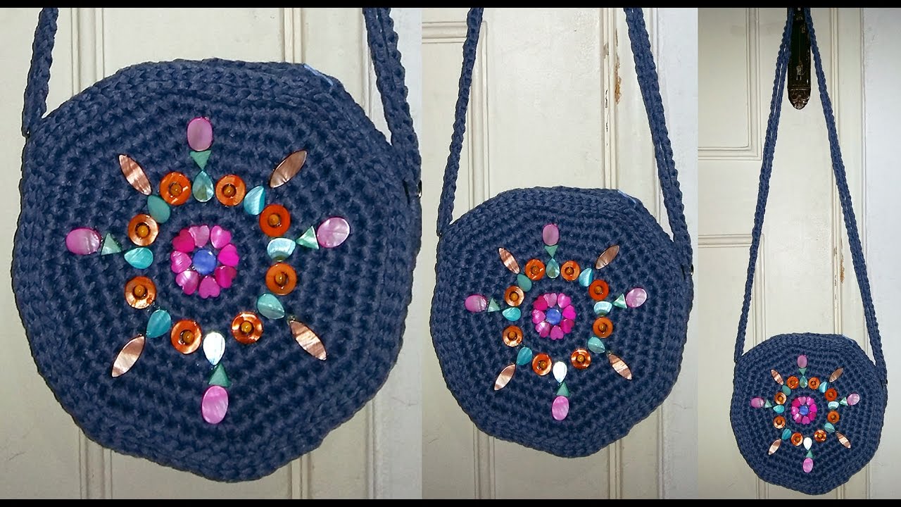 طريقة عمل شنطة كروشيه سهلة جدا للمبتدئين How to make a crochet handbag for beginners