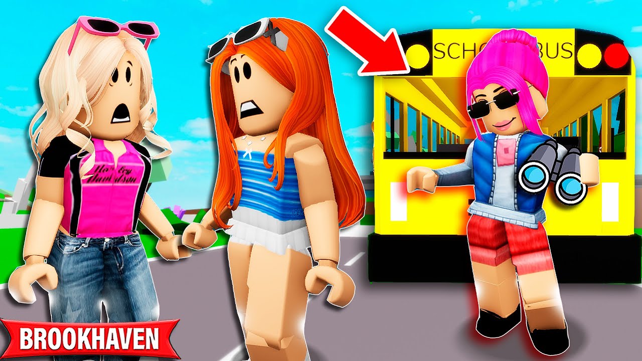 TEM UM ÔNIBUS ESTRANHO NOS SEGUINDO | Historinhas Brookhaven Roblox| Bibi e Lud