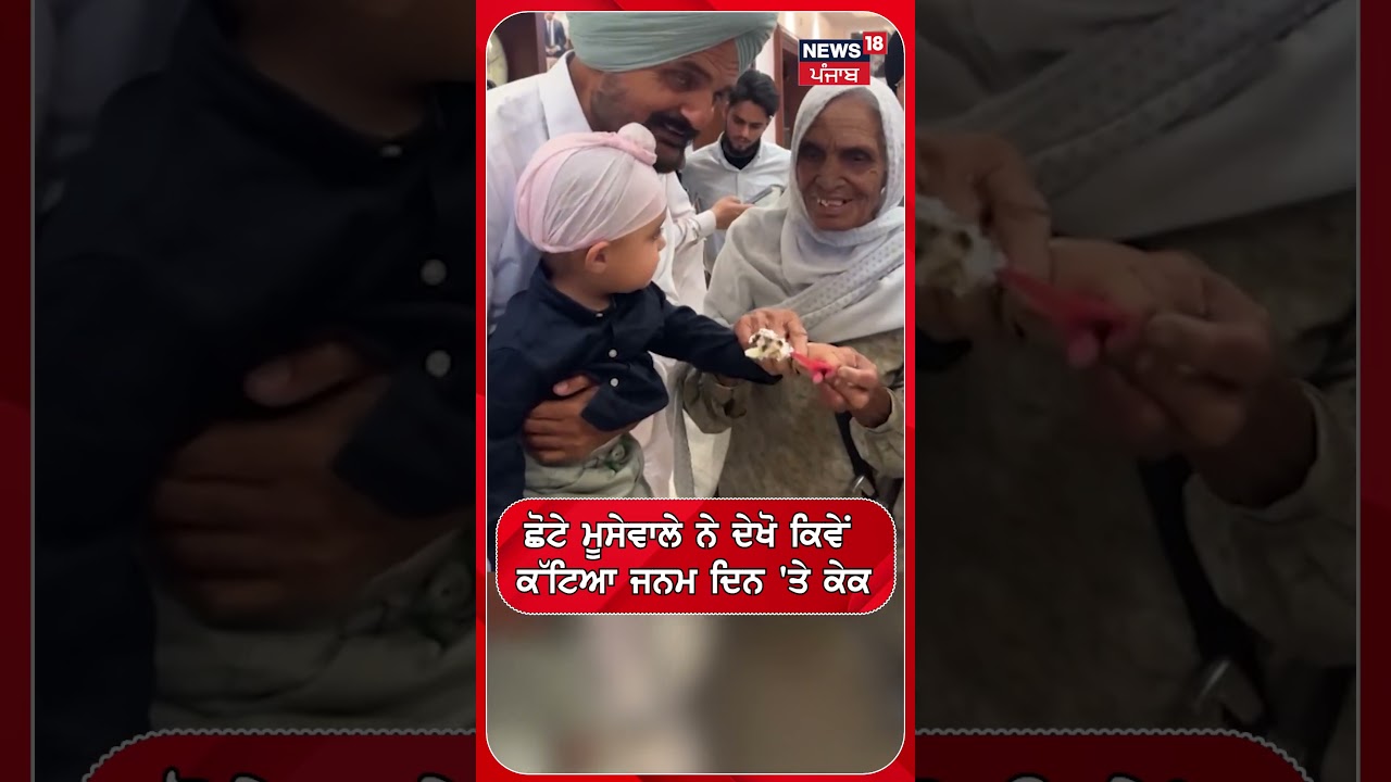ਛੋਟੇ ਮੂਸੇਵਾਲੇ ਨੇ ਦੇਖੋ ਕਿਵੇਂ ਕੱਟਿਆ ਜਨਮ ਦਿਨ 'ਤੇ ਕੇਕ #shorts |N18S