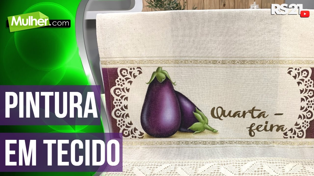 Pintura em tecido com o tema 