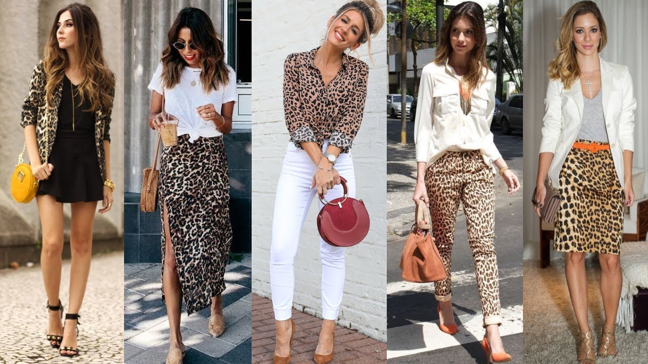 TENDENCIAS MODA MUJER OTOÑO INVIERNO 2020 2021  elegante y sofisticada con estampado animal print