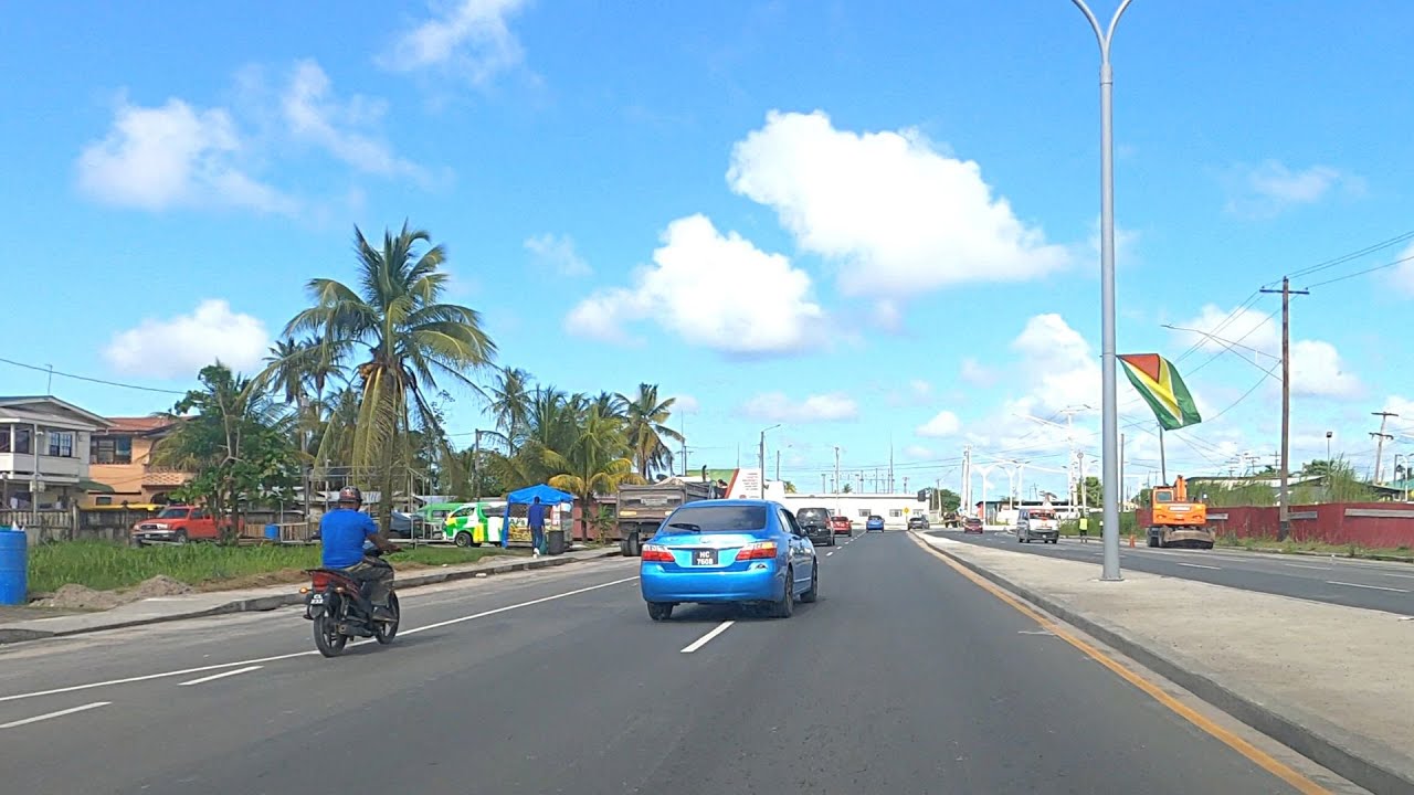 THE MANDELA HIGHWAY now,  GEORGETOWN GUYANA,
