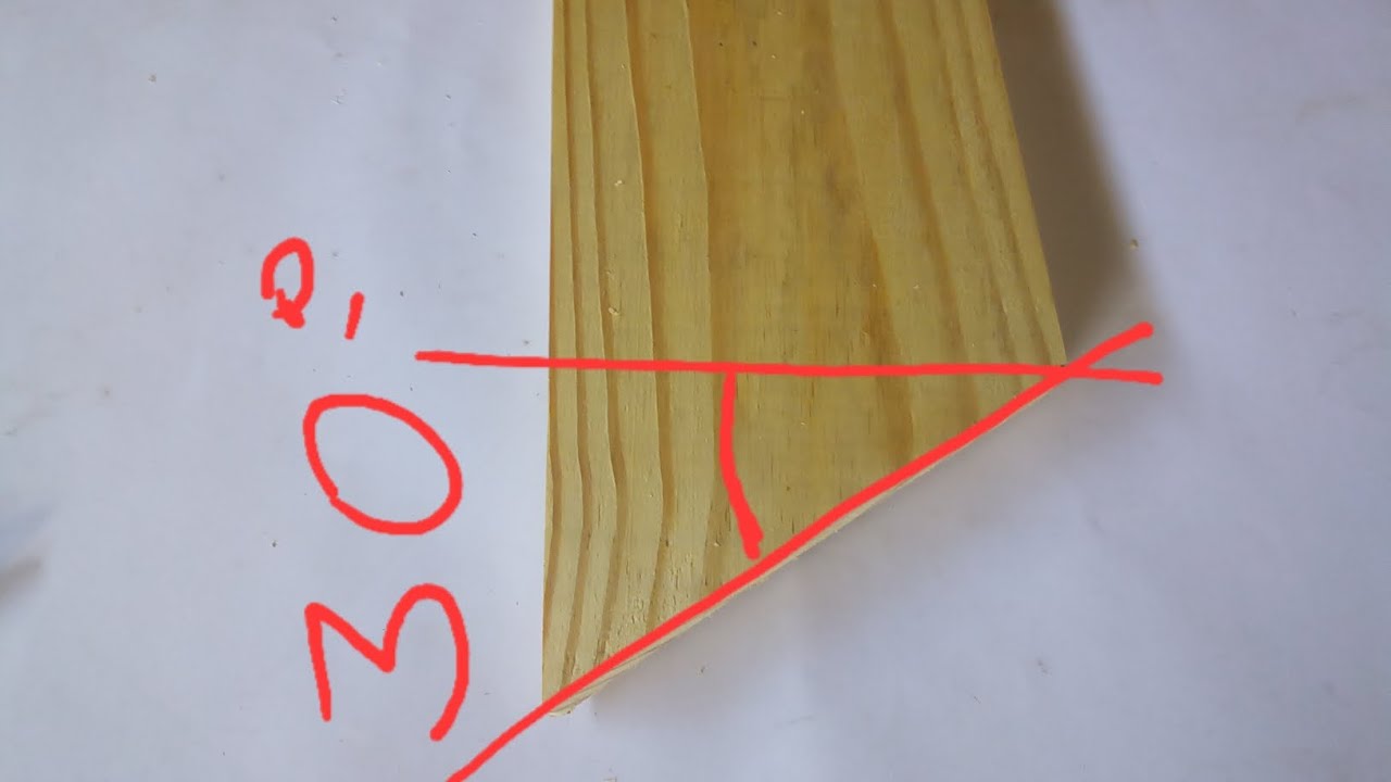 Matemática na Marcenaria // Como  Marcar Ângulo de 30 graus nas suas  Peças . Sem usar Goniômetro  .
