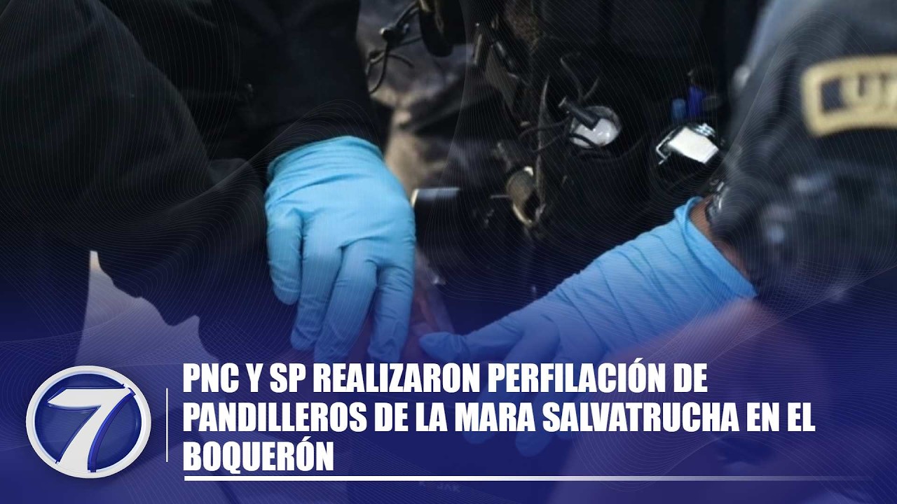 PNC y SP realizaron perfilación de pandilleros de la Mara Salvatrucha en el Boquerón