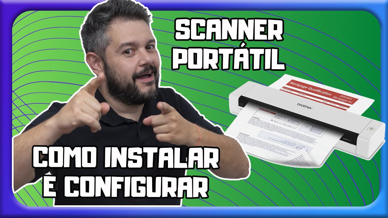 Como instalar e configurar scanner portátil da Brother - DS 720