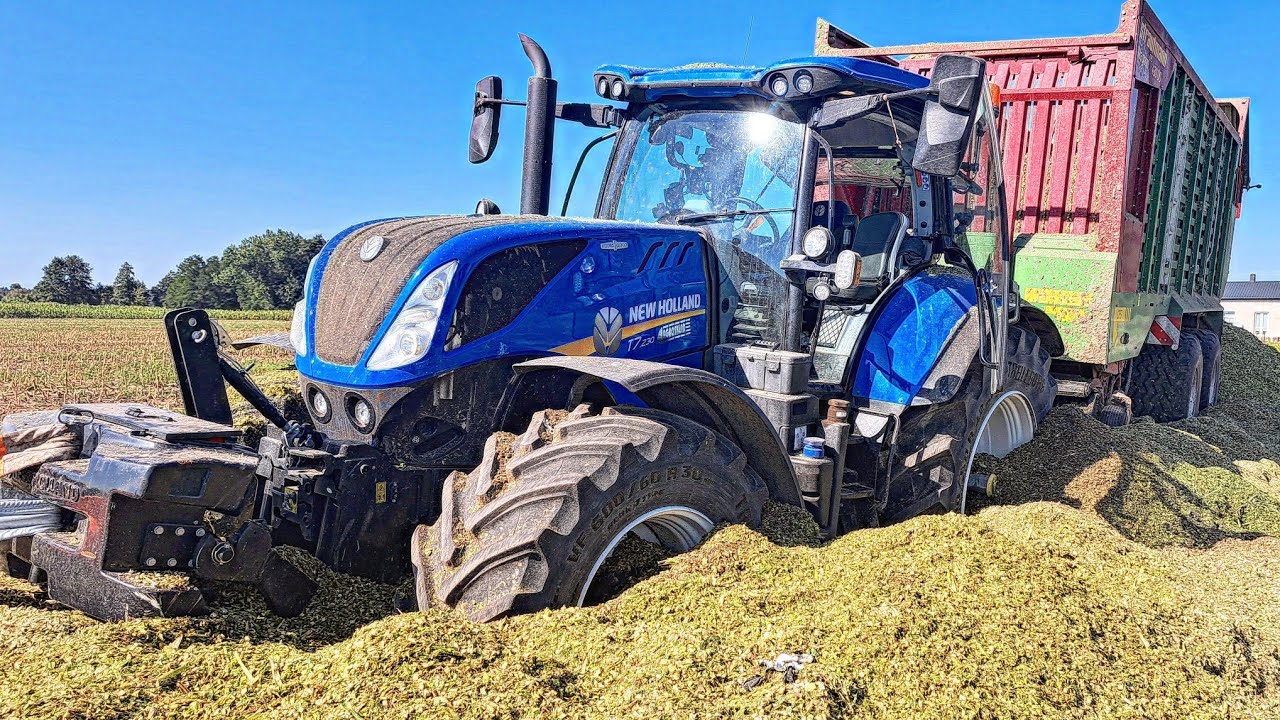 KUKURYDZA NA KISZONKE 2023 Z UR. LENCZEWSKI🔥WTOPA NEWHOLLANDA🔥NEWHOLLAND & CLAAS