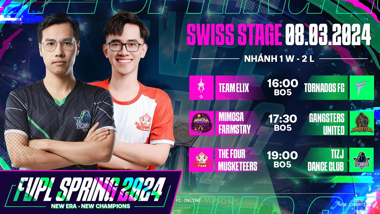 [Nh&aacute;nh 1W - 2L] T4M, TDC tranh gi&agrave;nh cơ hội cuối | FVPL Spring 2024 - SWISS Stage 08/03