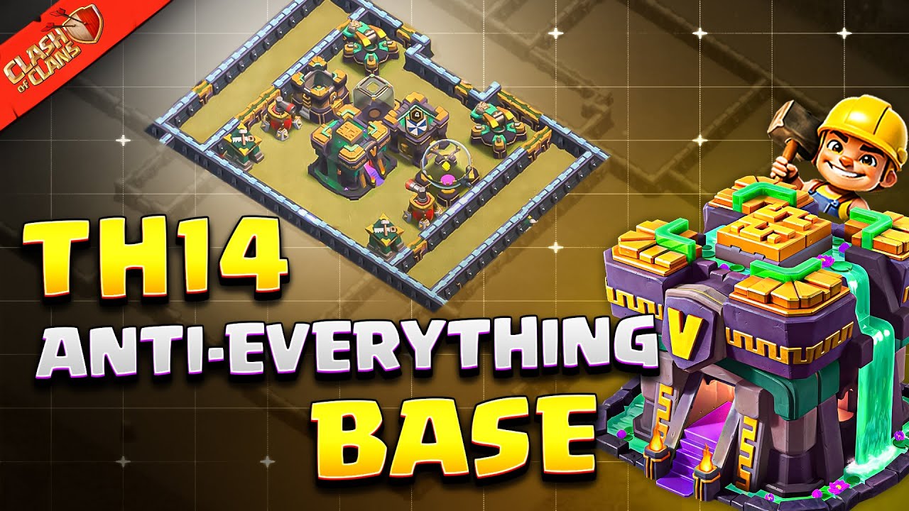 Defend Both Air & Ground Armies 🥶 Best TH14 Anti-Everything Base Link
