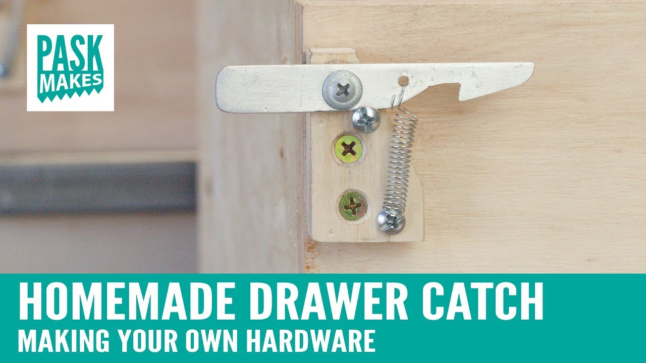 Homemade Drawer Catch - Making you own hardware
