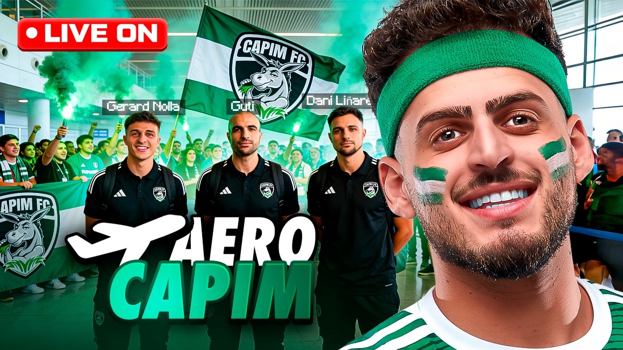 AEROCAPIM BUSCANDO OS JOGADORES NO AEROPORTO