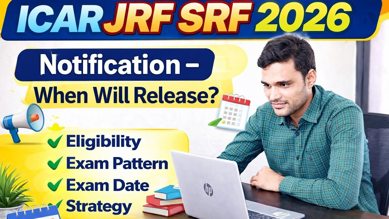 ICAR JRF SRF 2026 Complete Guide | Notification, Eligibility & Strategy | By Dr Vishal Yadav |