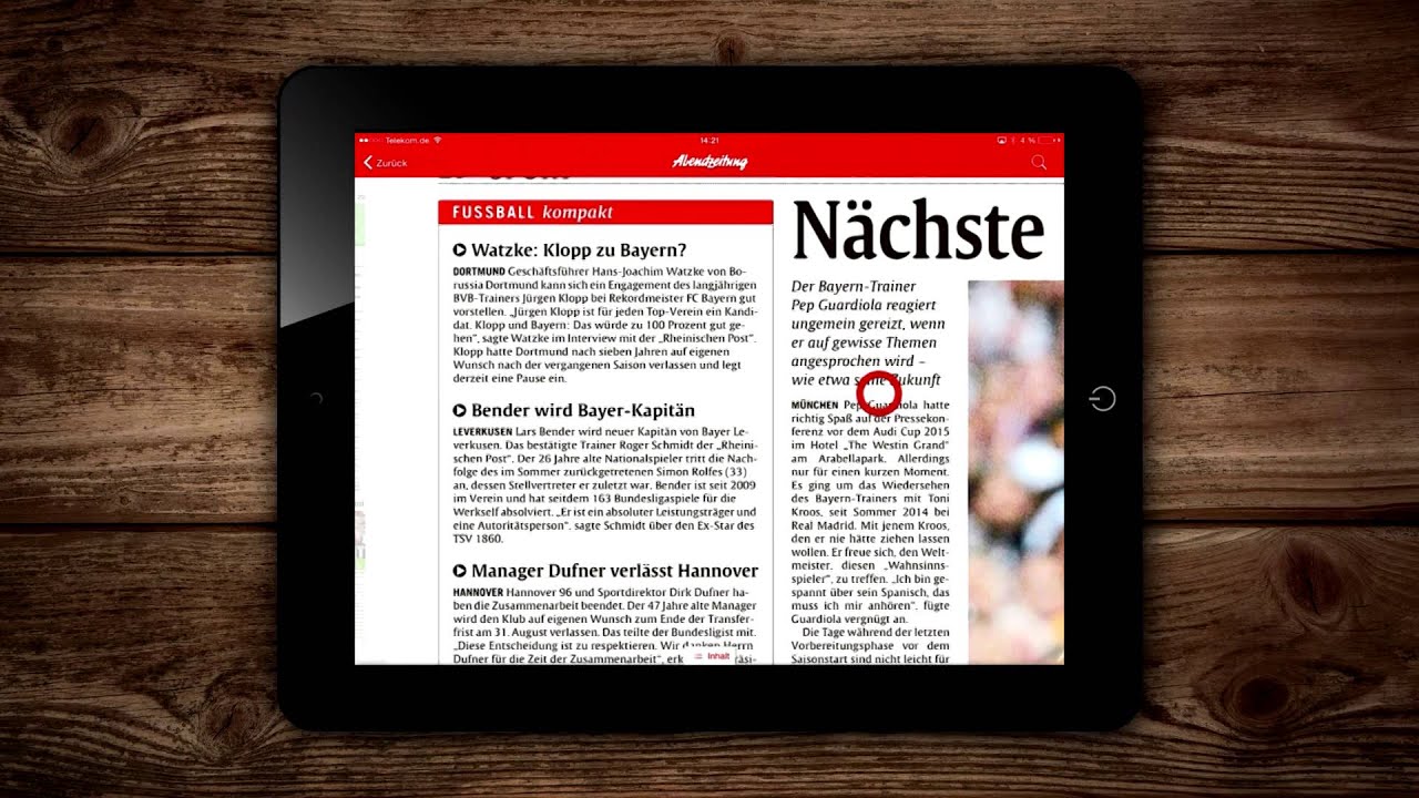 Abendzeitung M&uuml;nchen &ndash; jetzt e-Paper-App downloaden