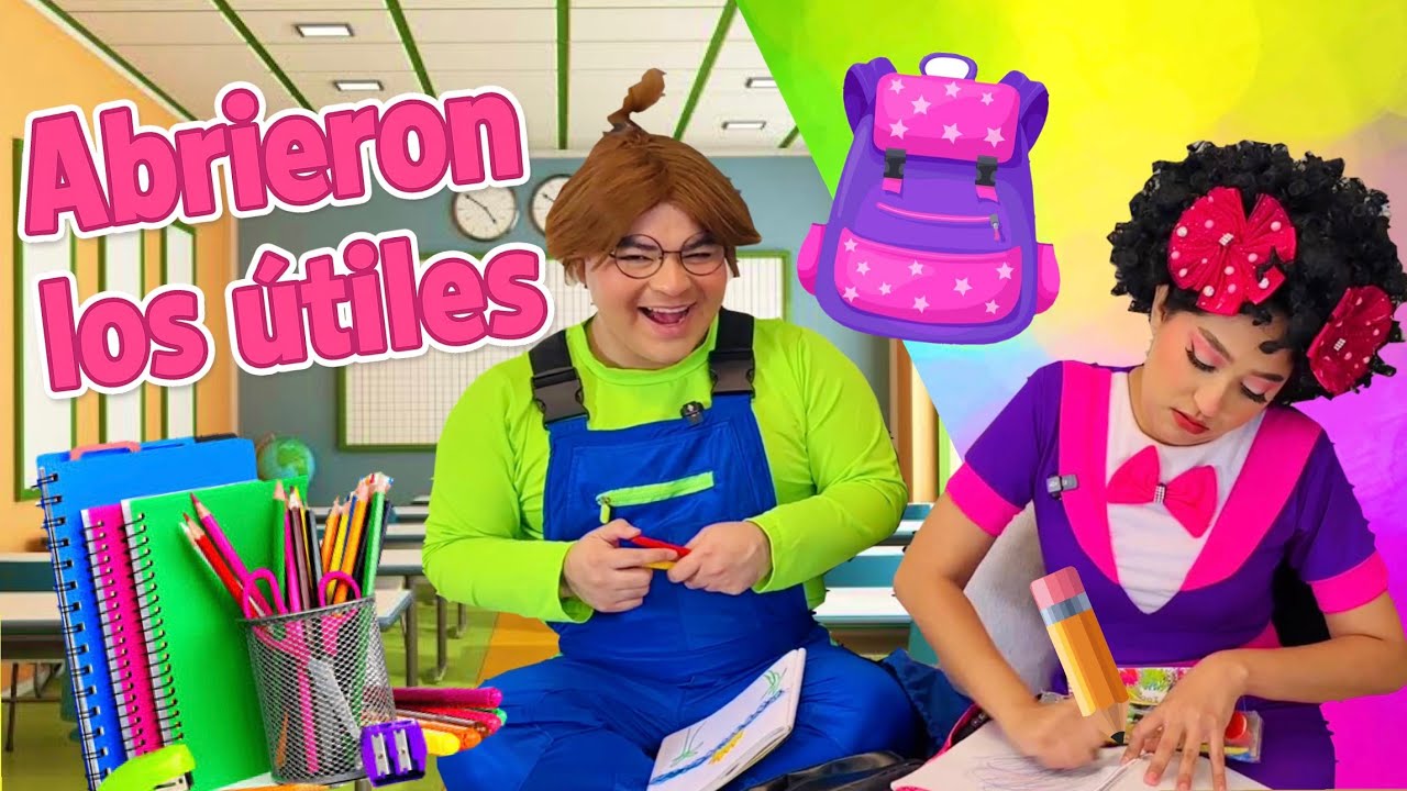 La compañera y Meme abren los útiles escolares | Meme hace llorar a la compañera | Regañan a Meme