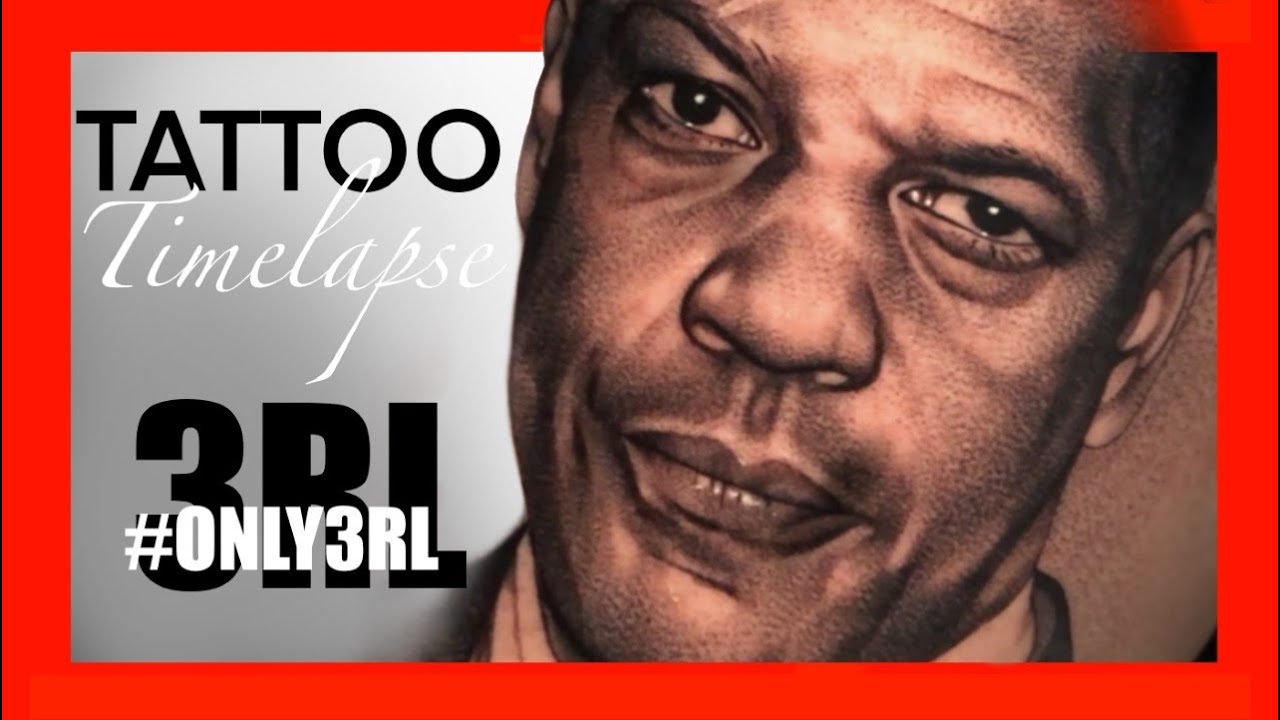 TATUAJE PUNTILLISMO DE ARRASTRE (Denzel Washington) 3RL