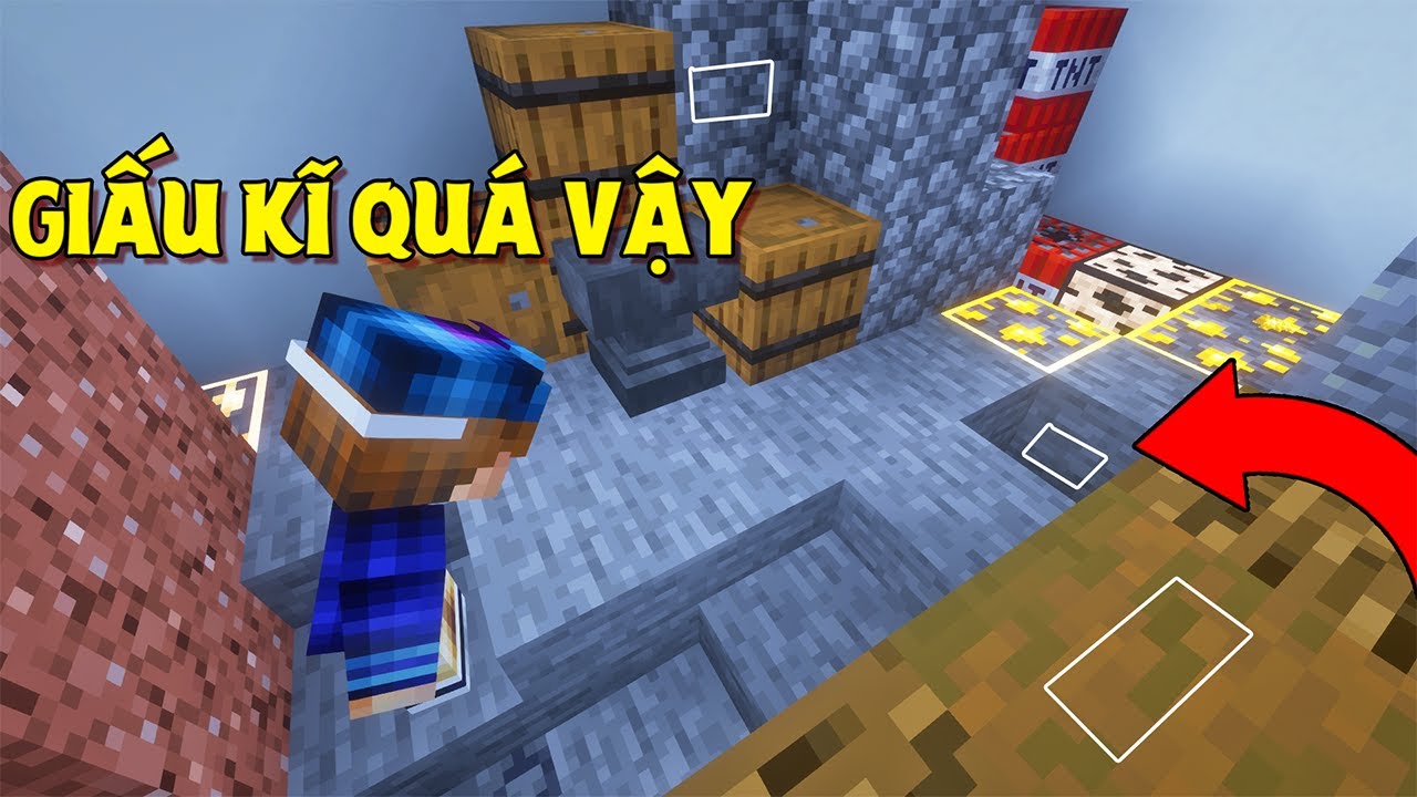 10 CÁI NÚT GIẤU KĨ VÀ KHÓ TÌM THẤY NHẤT TRONG MINECRAFT *GIẤU NHƯ NÀY AI MÀ THẤY ?*