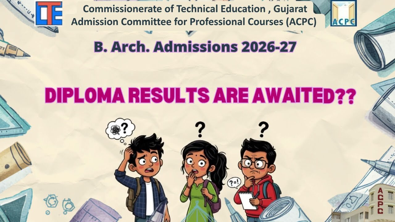 Diploma Engineering Candidates with Awaited Results can do registration in B.Arch.