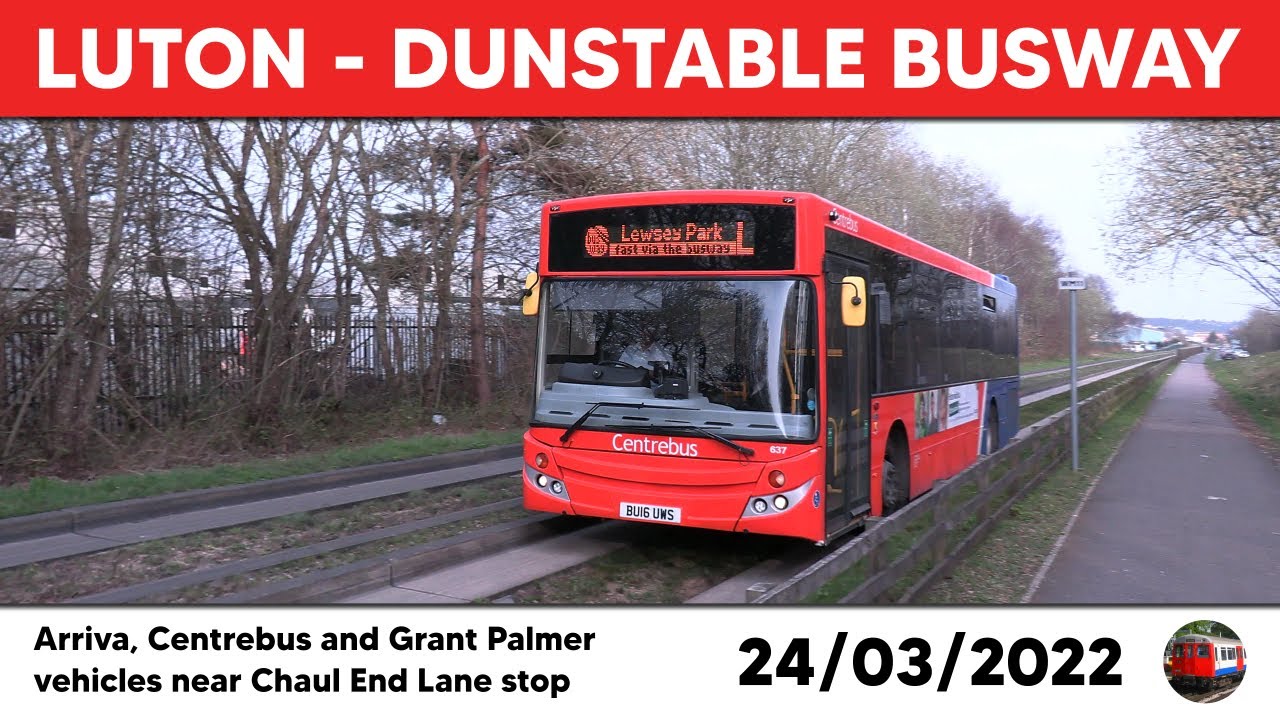 Buses on the Luton - Dunstable Busway 24/03/2022