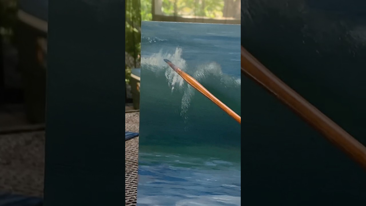How to Paint: 🌊WAVES🌊 (beginner-friendly) #paintingtutorial