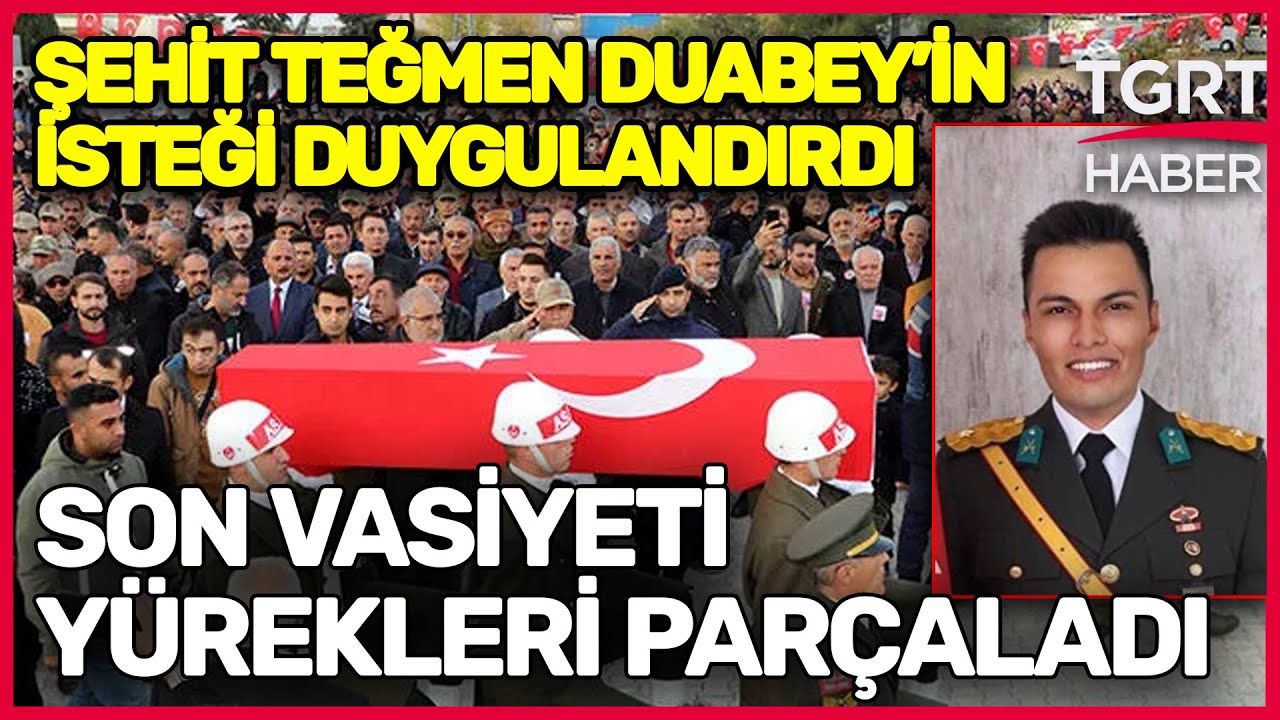 Şehit Teğmen Duabey Onur Öztürkmen'in Vasiyeti Yürekleri Dağladı- Ekrem Açıkel İle TGRT Haber