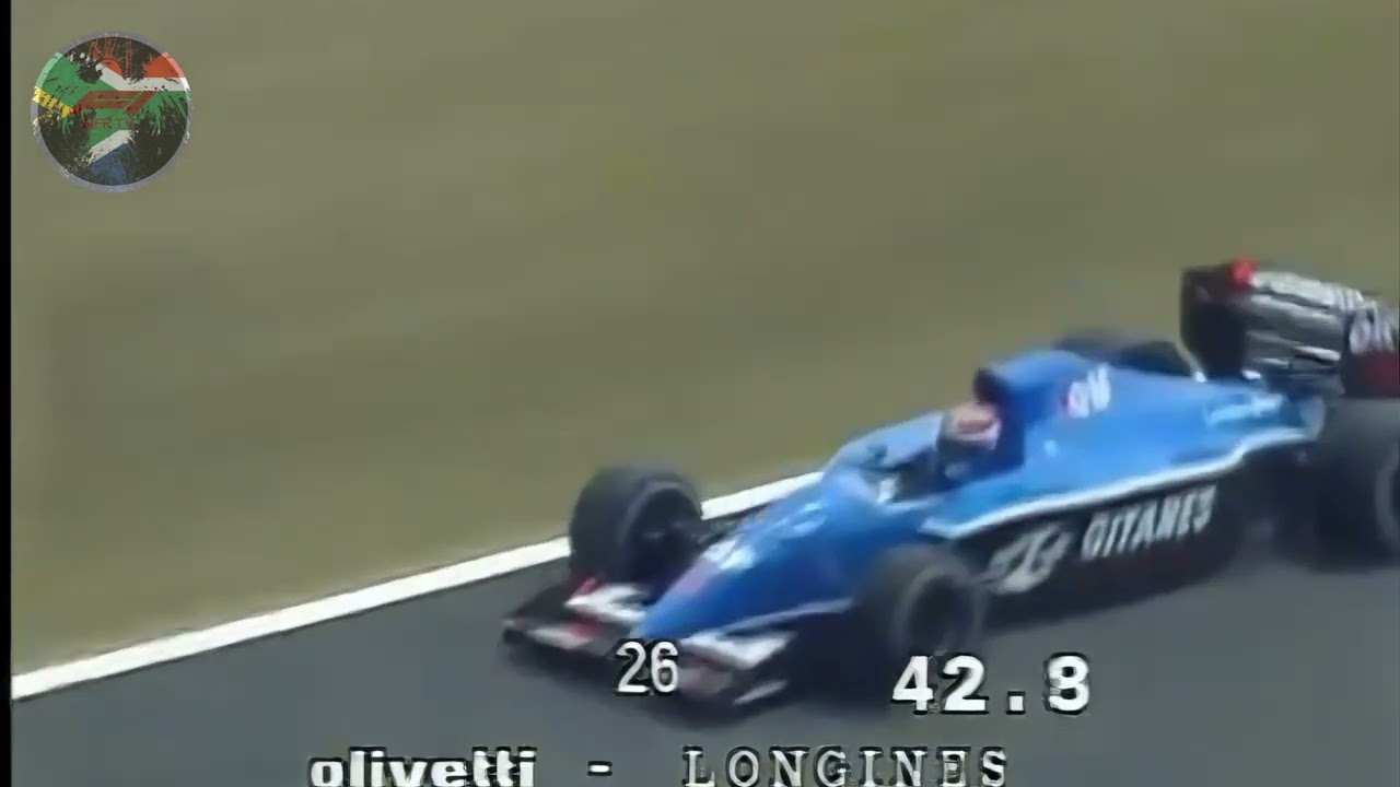 F1 Classic Sounds &Eacute;rik Comas (Ligier Lamborghini V12) lap in qualifying &ndash; France 1991