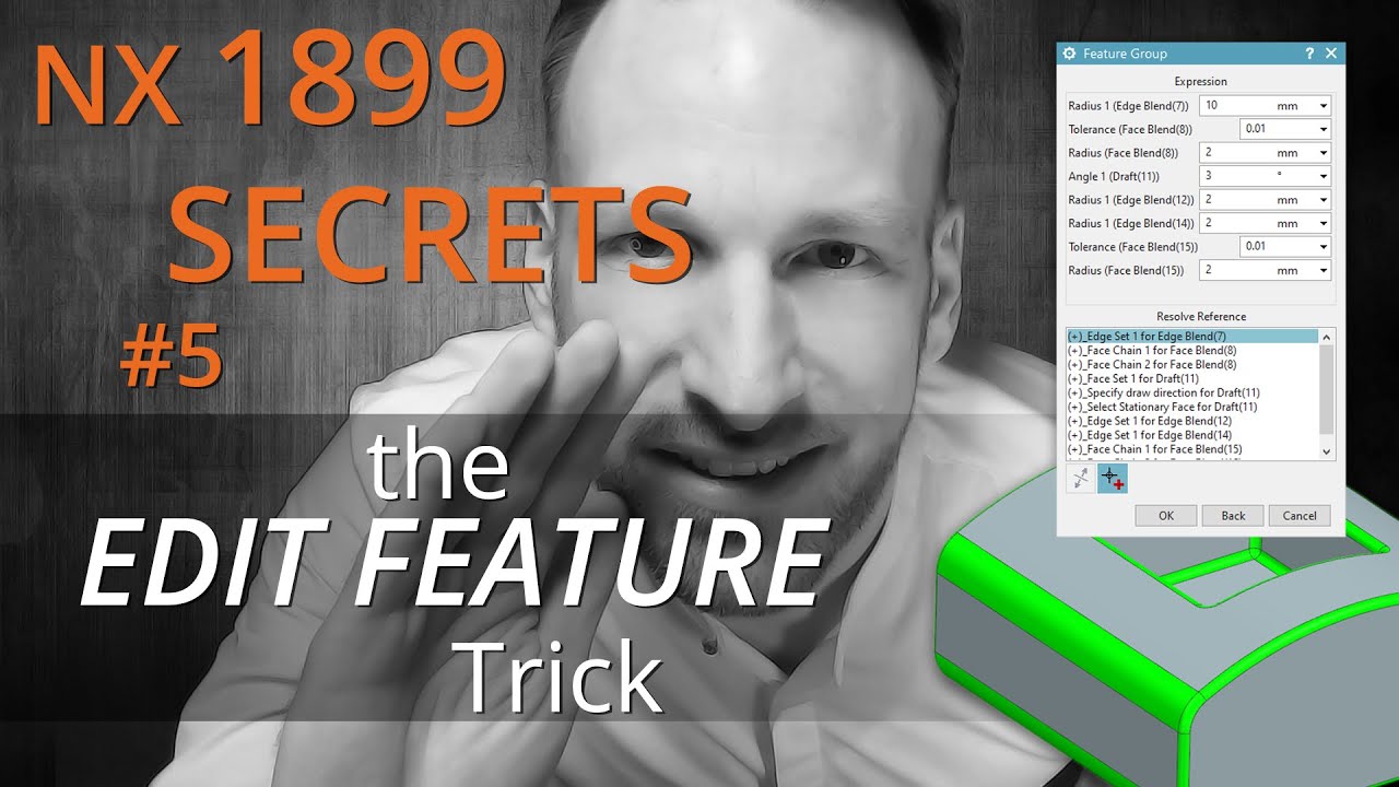 NX 1899 - NX CAD secrets Training EN #5 the fastest way to edit several parameters at once