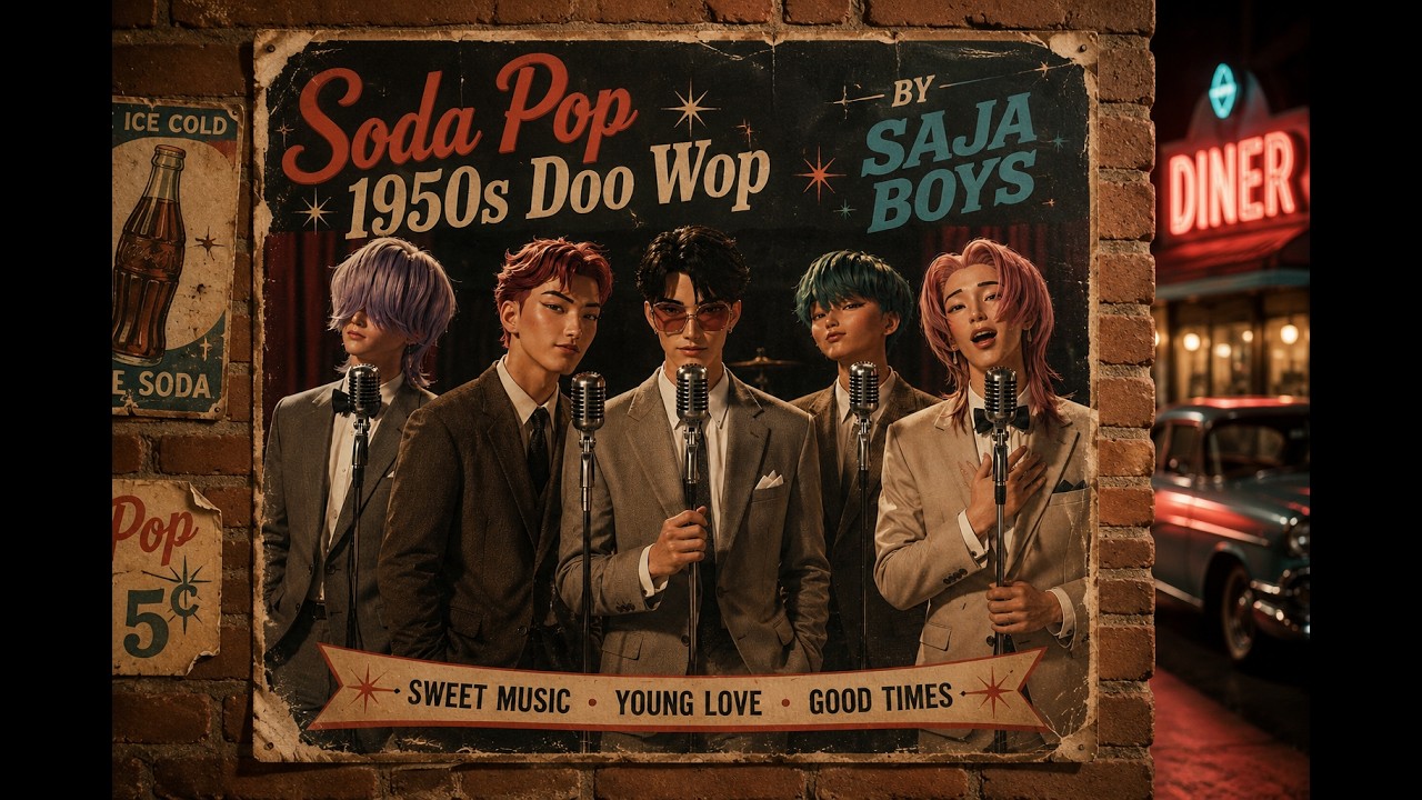Soda Pop Doo Wop 1950s | Retro Diner, Jukebox, Vintage Love Aesthetic