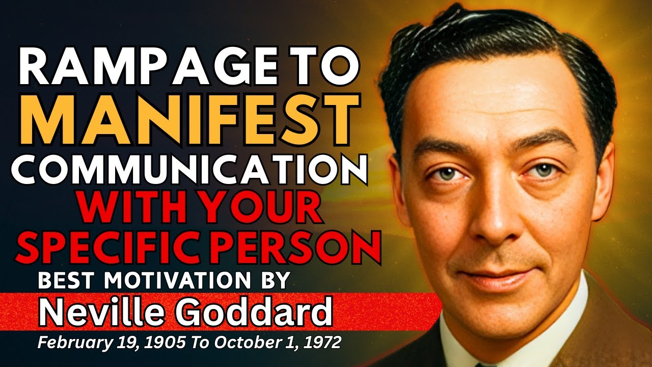 Rampage to Manifest Communication With Your Specific Person || Neville Goddard Powerful Teachings