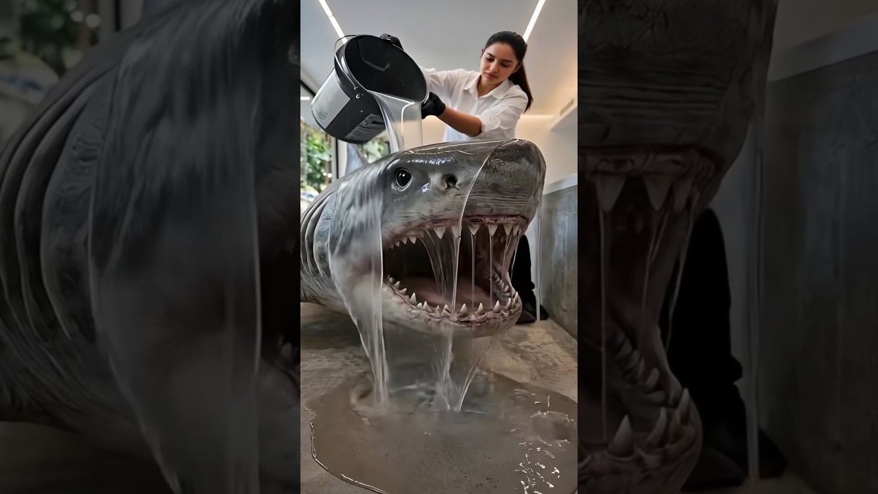 I Made The Most  TERRIFYING Floor 🐬 😱 Shark Epoxy Transformation