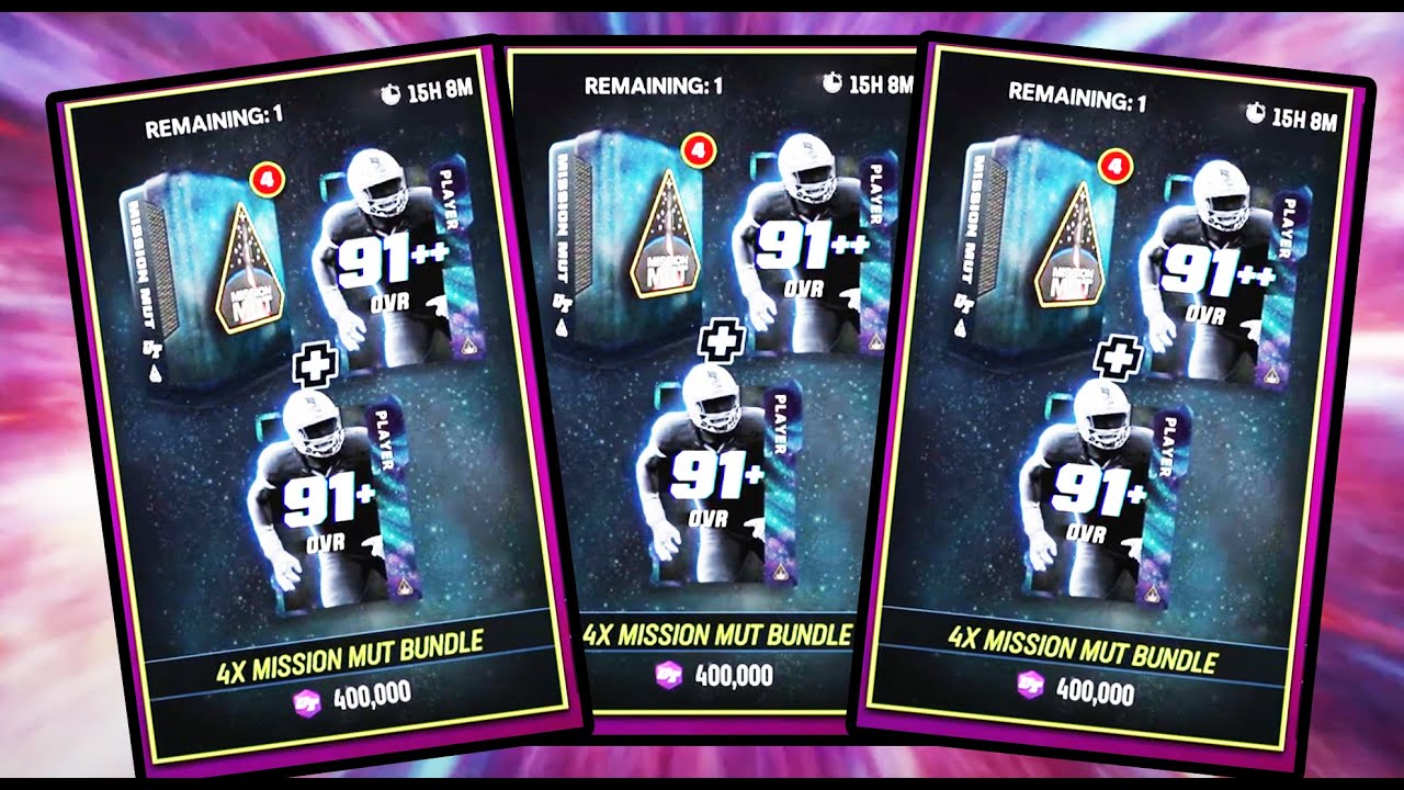 SO I OPENED UP THE 400K MISSION MUT TRAINING BUNDLE AGAIN.....| AND I DIDNT JUST GET ALL 91'S!!