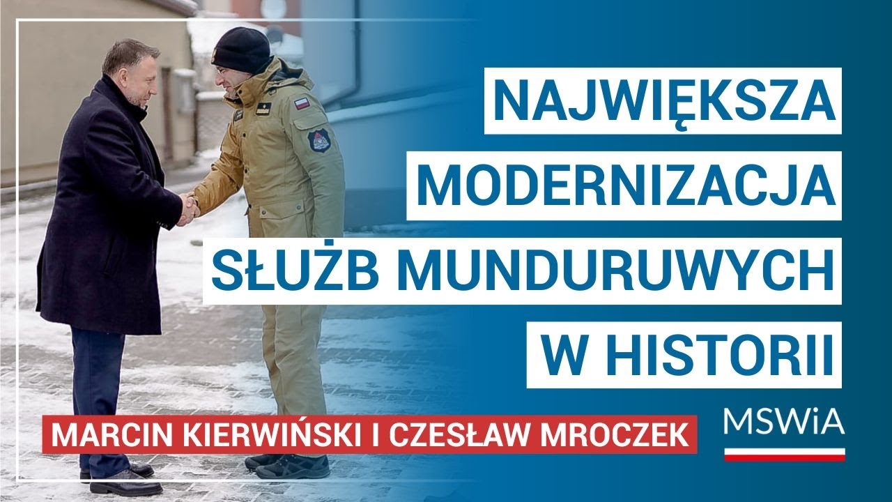 Konferencja prasowa ministra Marcina Kierwińskiego nt. Programu Modernizacji Służb Mundurowych