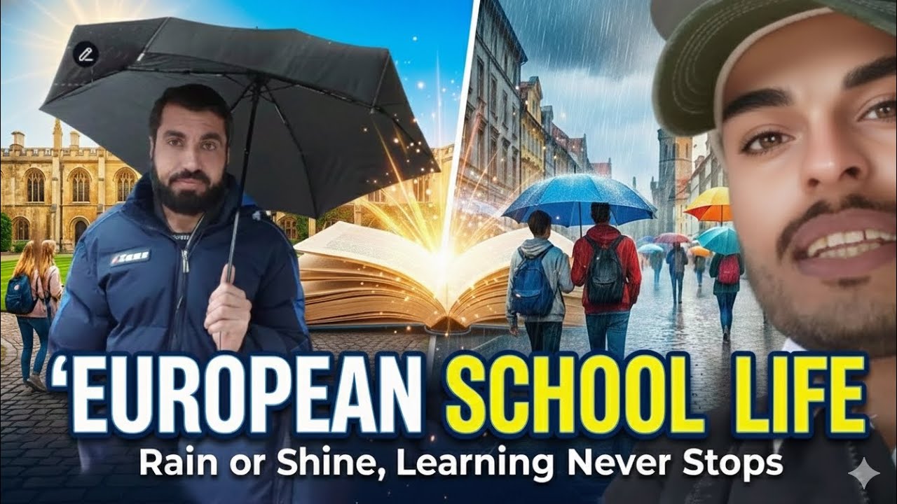 🌍 European School Life: Rain or Shine, Learning Never Stops | Real Europe Student Routine 2025