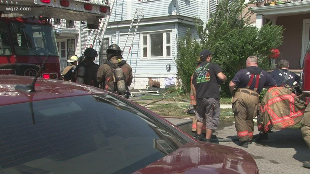 Buffalo fire department responds to house fire on Sidney Street