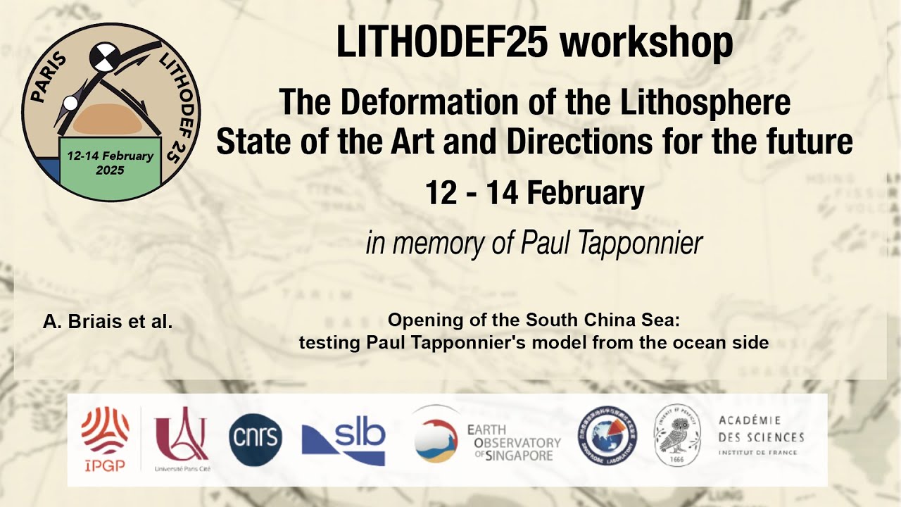 Opening of the South China Sea: testing Paul Tapponnier's model from the ocean side