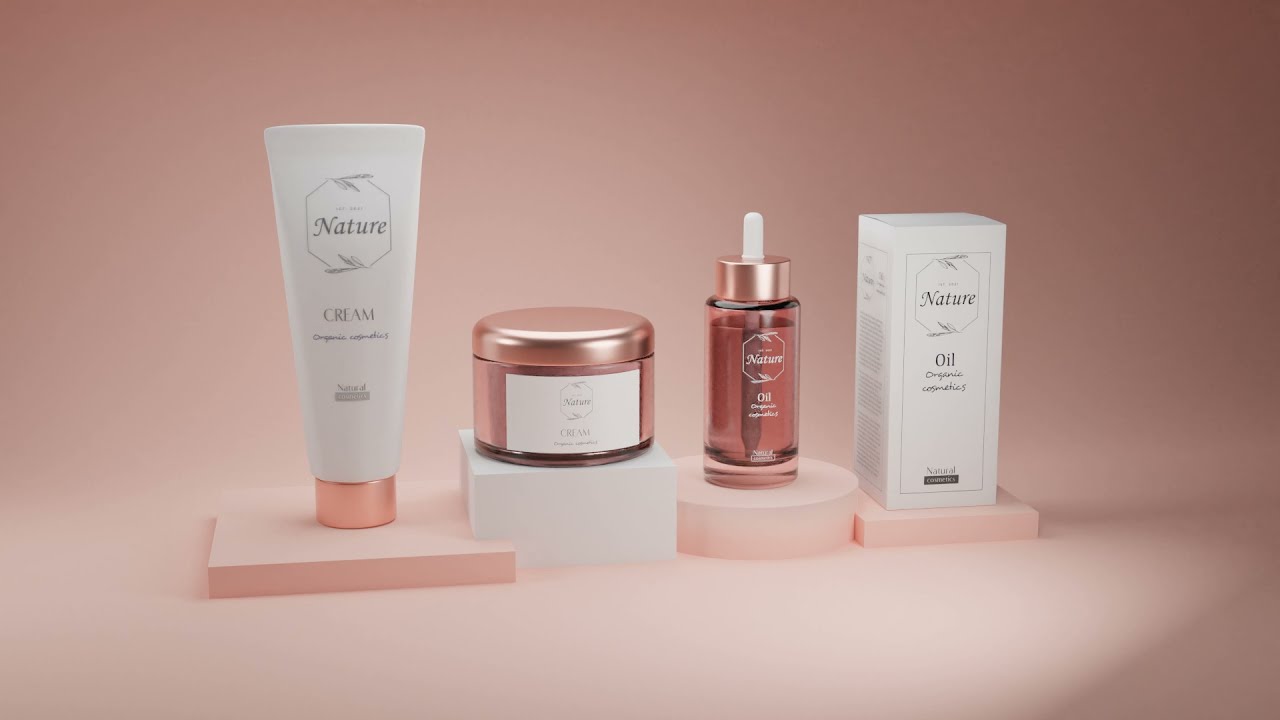 3D Cosmetic Products Commercial Animation // BLENDER