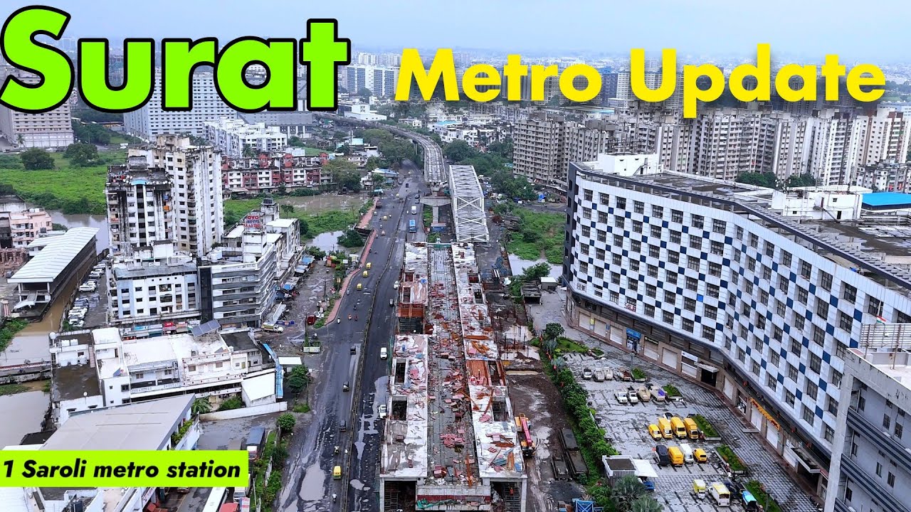 सूरत मेट्रो का काम अब काफी तेजी पकड़ रहा है | Surat Metro Green Line Update #GMRCL