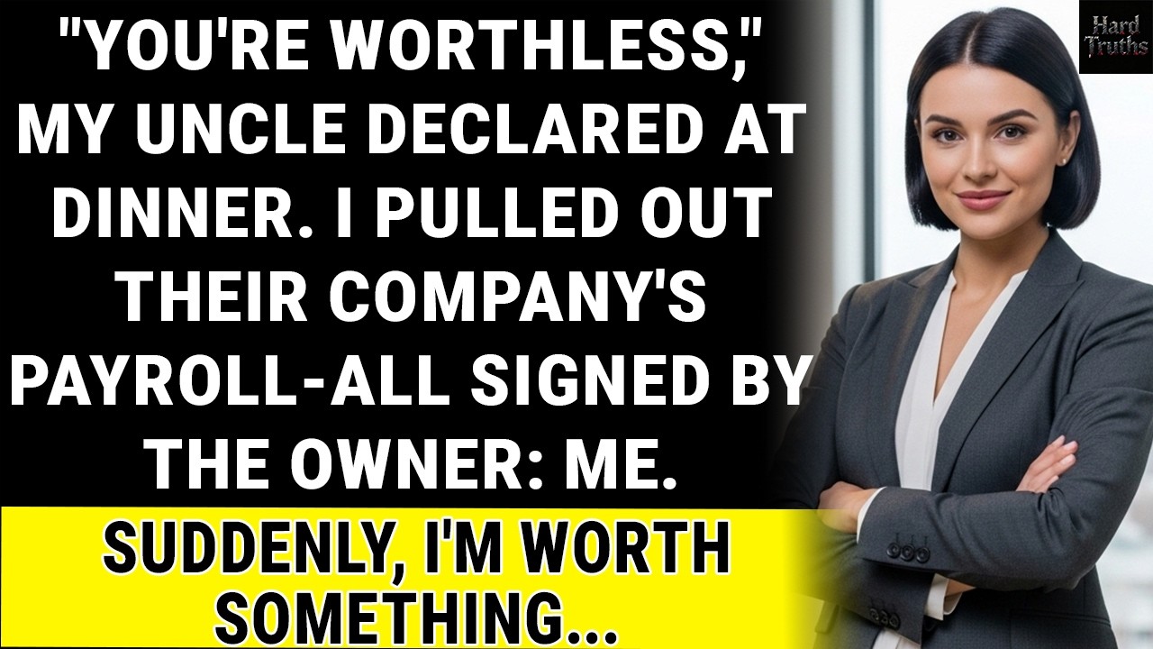 At The Family Dinner, They Called Me Worthless—Until They Saw My Name On Their Paychecks