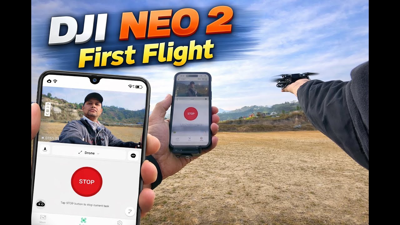 DJI Neo 2 First Flight – Camera Test, Tracking & Gesture Control