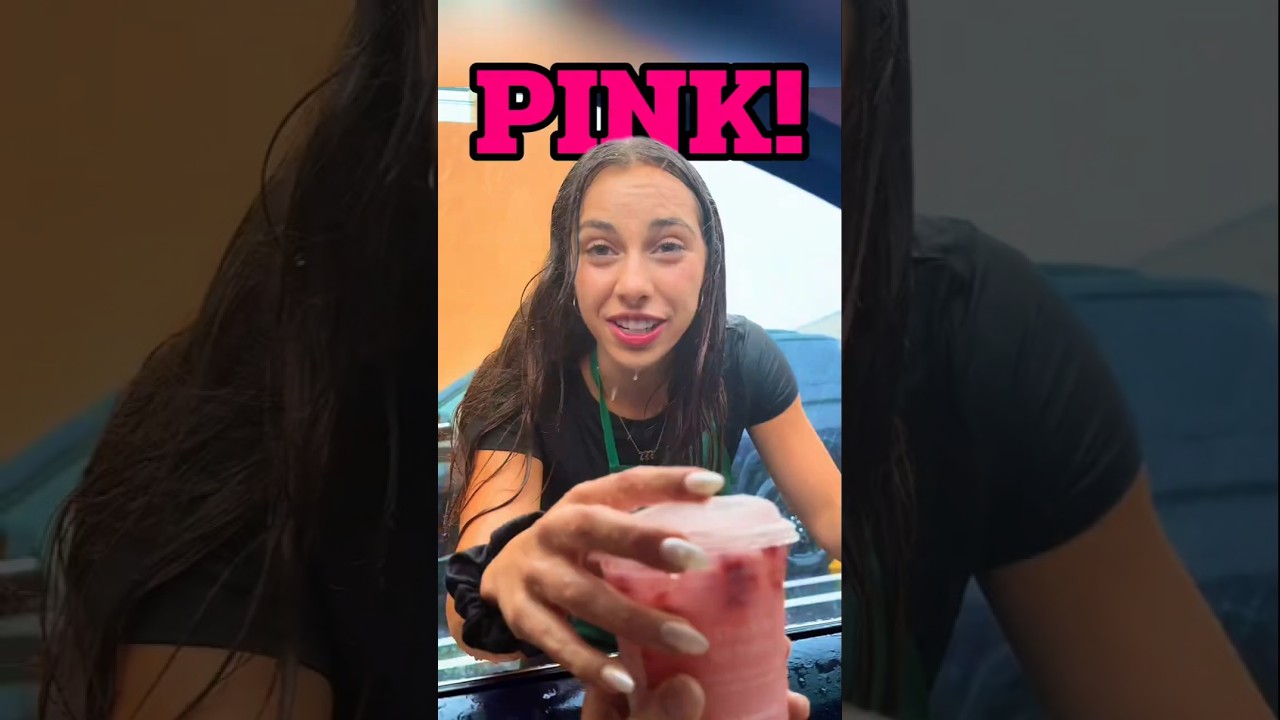 Ordering Starbucks Pink Drink #shorts