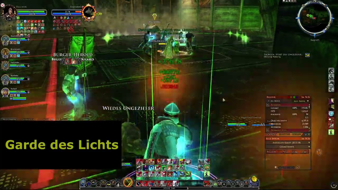 LOTRO Sagroth T4 Radderig | Guardian POV | Garde des Lichts [Belegaer]