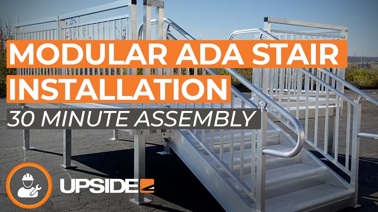 Modular ADA Stair Installation - Upside Innovations