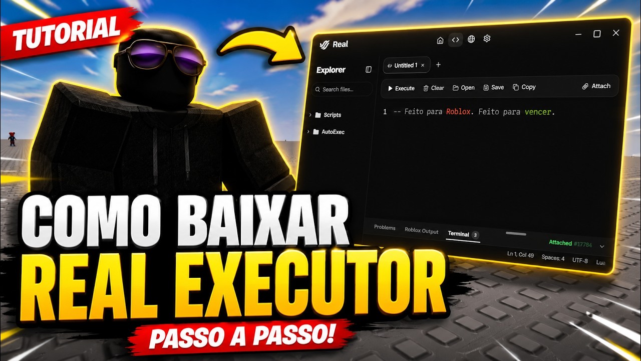 REAL EXECUTOR 2026 ATUALIZADO! Como Baixar e Usar no Roblox (100% UNC)