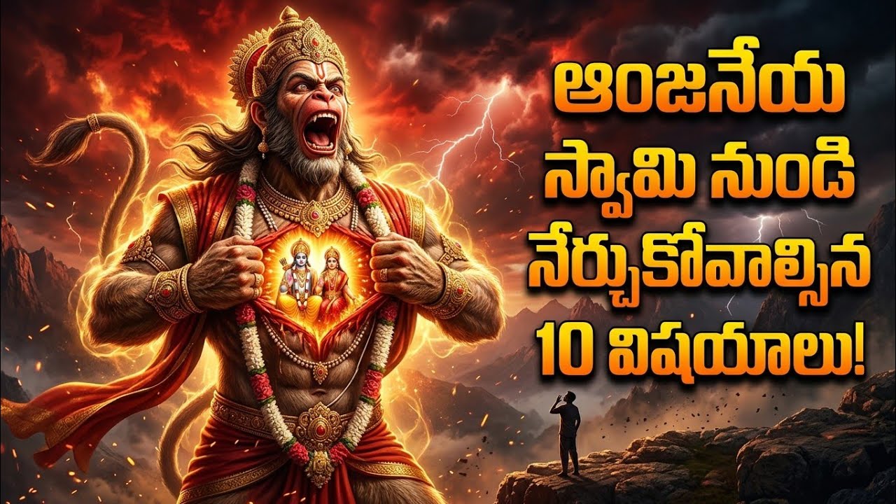 హనుమంతుడు మనకు నేర్పిన 10 జీవిత రహస్యాలు😱 | Parshu Universe 