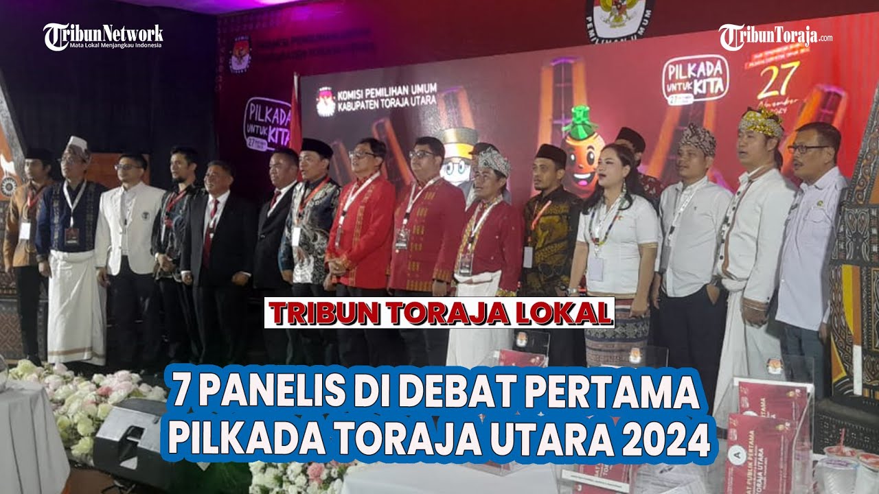 6 Sub Tema di Debat Pertama Calon Bupati dan Wakil Bupati Toraja Utara Pilkada 2024