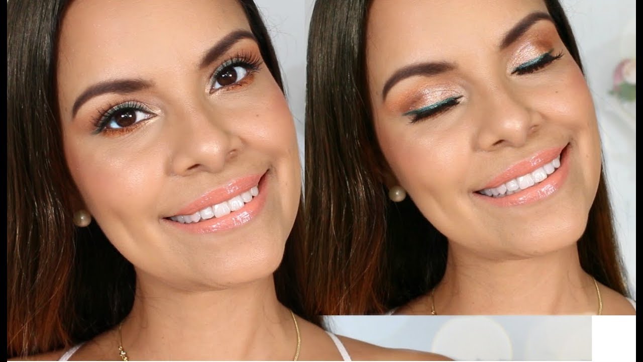 MAKEUP DE VERANO CON DELINEADO VERDE - NHAR MAKE UP STUDIO