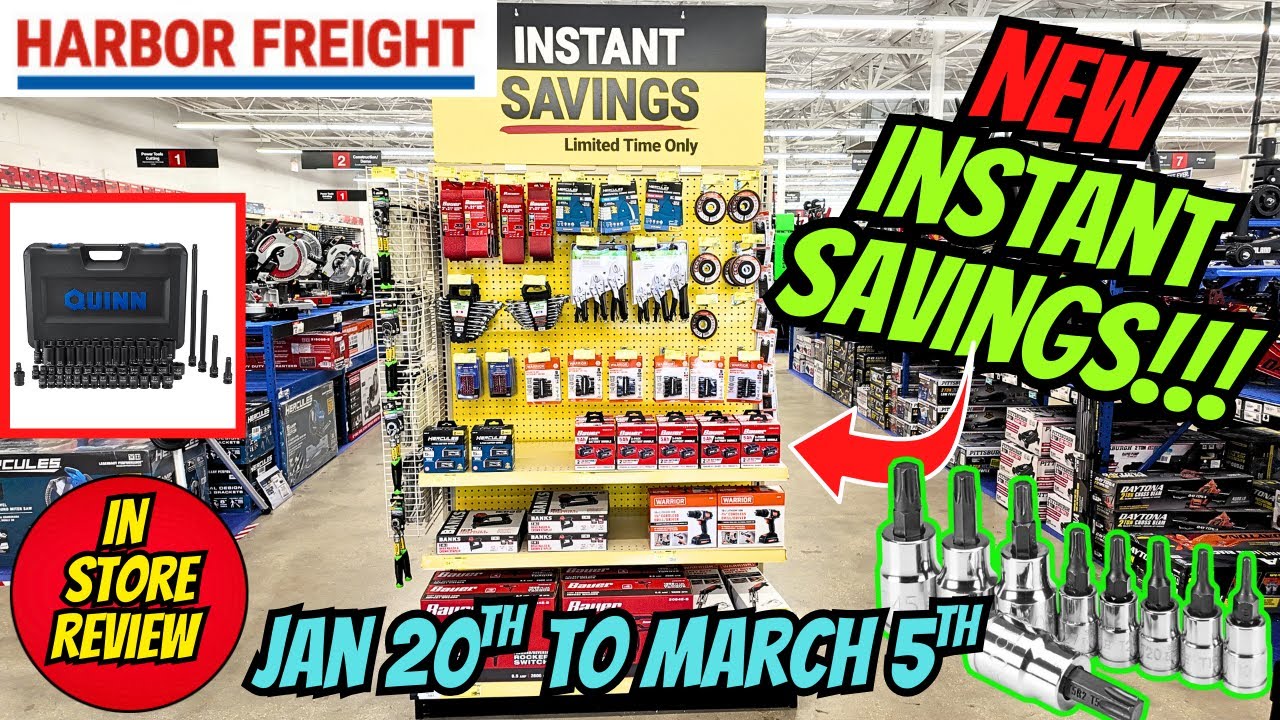 Harbor Freight Just Released NEW Instant Savings Tool Deals You Can't Miss!