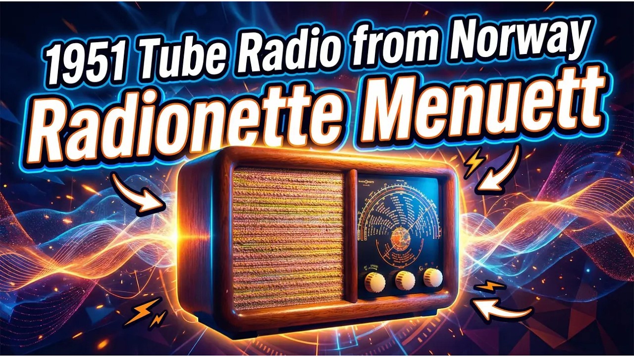 This 1955 Norwegian Tube Radio Sounds Shockingly Good (Radionette Menuett)