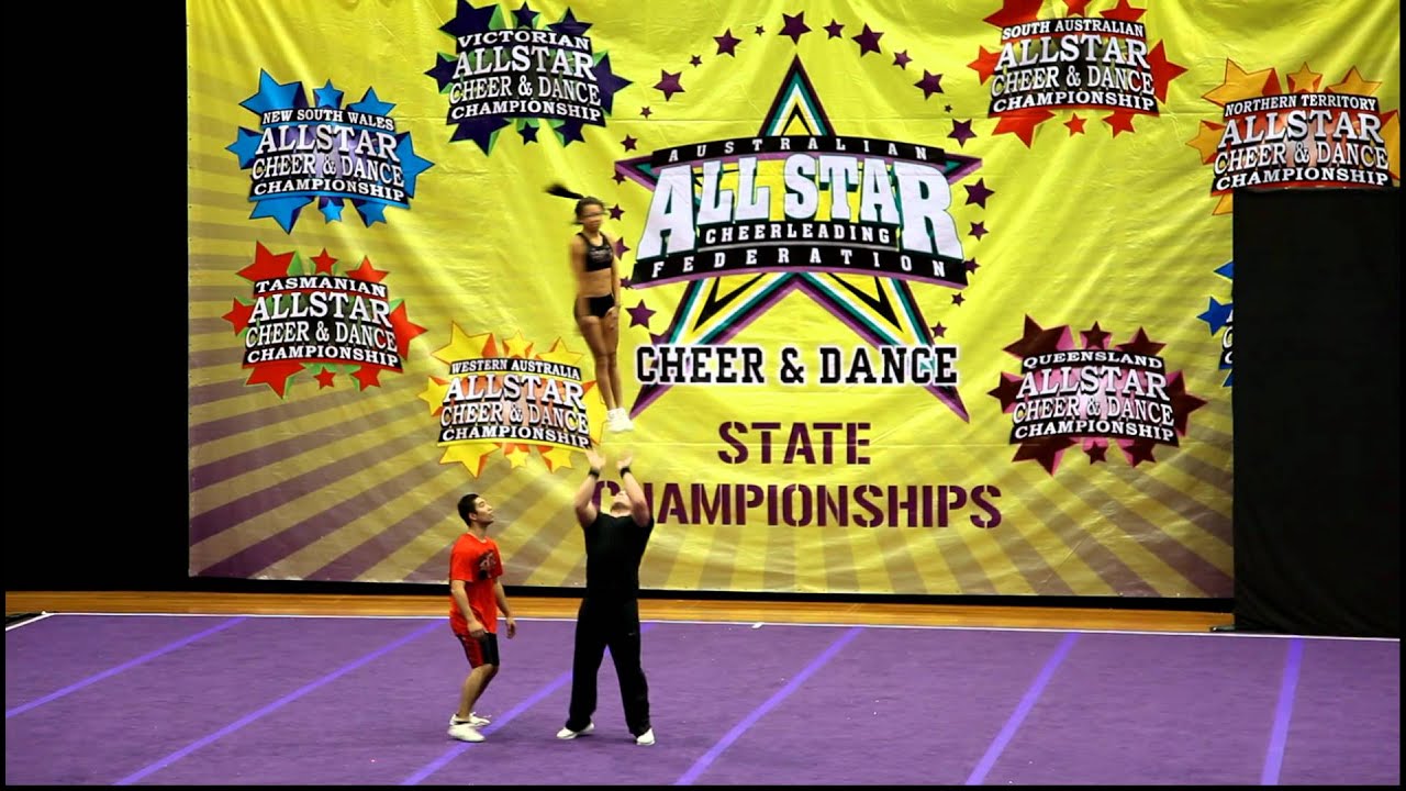 Derrick and Nicole Partner Stunt Level 6 NSW State 2011 Cheerleading
