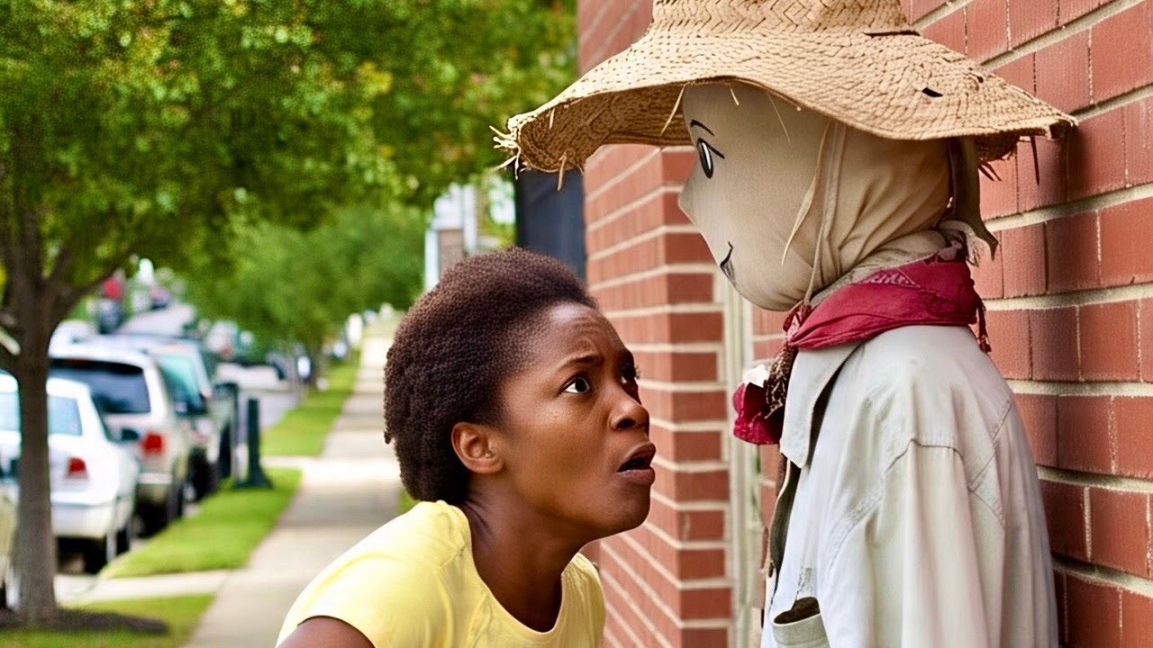 #best_pranks O grito dela assustou varias pessoas - Espantalho - Scarecrow Prank
