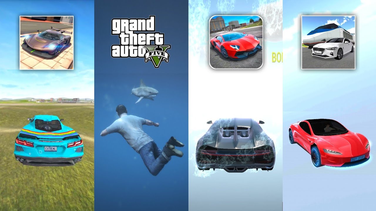 Out of Map in Extreme & Ulimate Car Driving Simulator, 3D Driving Class & GTA 5