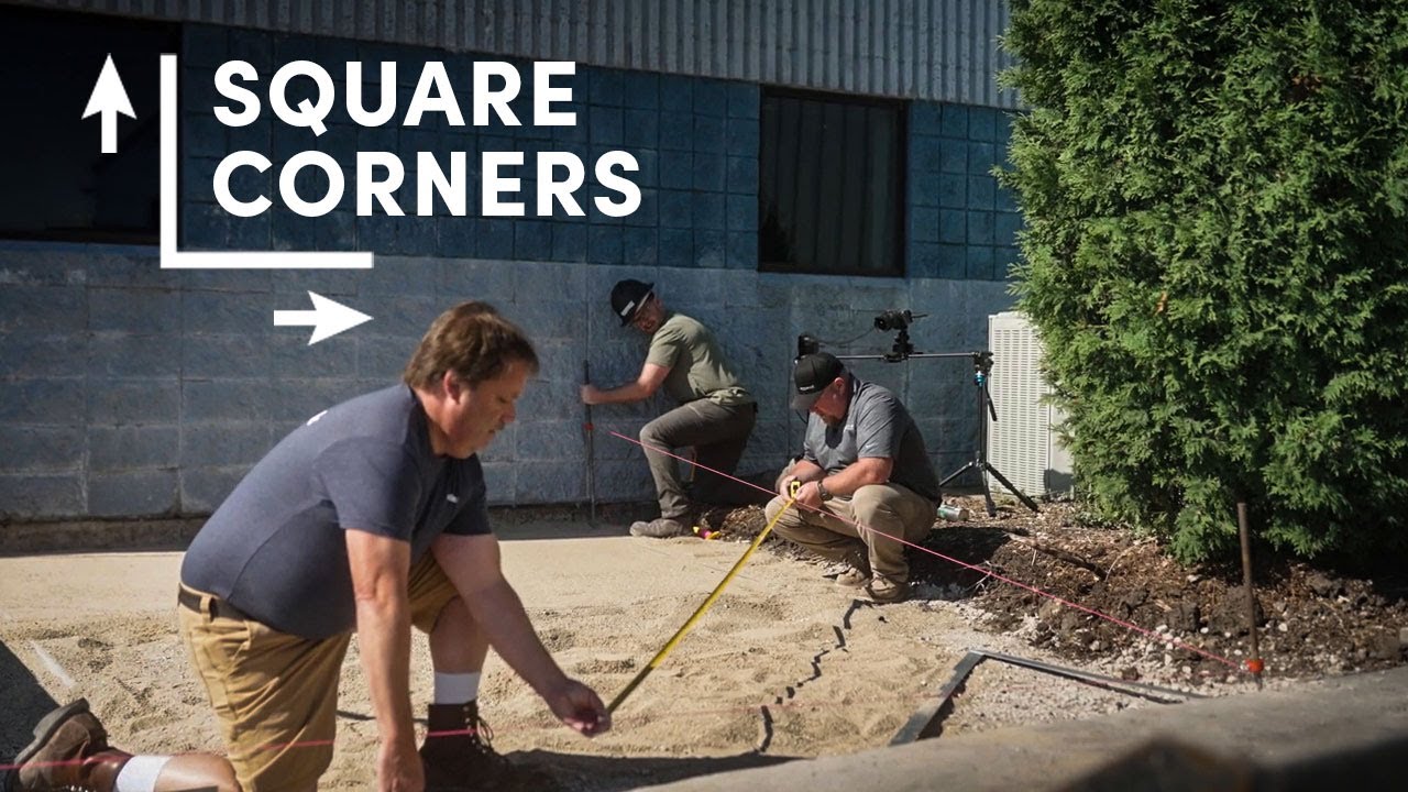 Patio Installation: How to Square Up a Corner | 3-4-5 Method